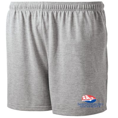 J2 Sport Shippensburg University Shorts with Pocket, NCAA Cotton Collegiate Jersey Short, Grey