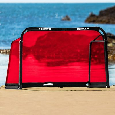FORZA Replacement Beach POD Goal Nets [3X Sizes, 9X Colours] | Replacement Soccer Nets (5ft x 3ft, Red)