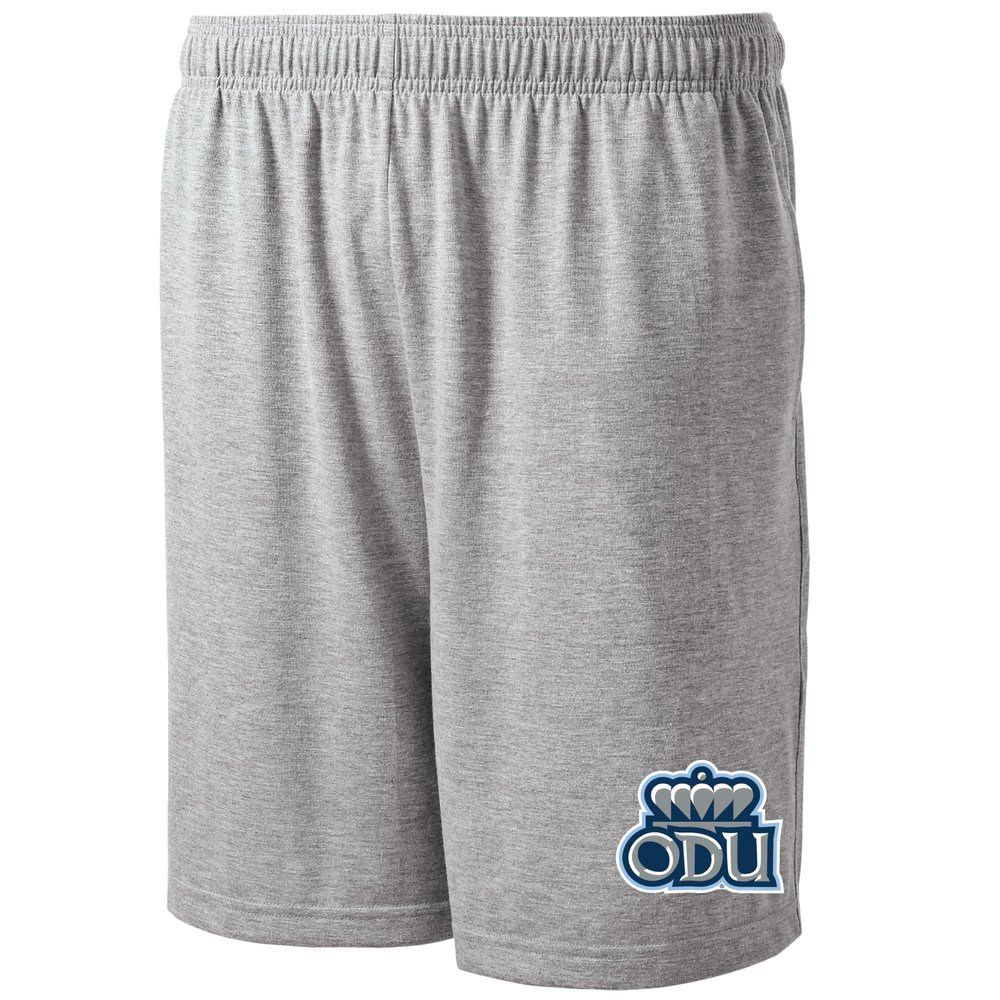 J2 Sport Old Dominion University Shorts with Pocket, NCAA Cotton Collegiate Jersey Short, Grey