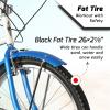 Tracer NAPA Hi-Ten Steel Frame City Bike Classic Cruiser Bicycle for Adults, 7 Speed Urban Bike for Men (MBL) view 2