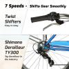 Tracer NAPA Hi-Ten Steel Frame City Bike Classic Cruiser Bicycle for Adults, 7 Speed Urban Bike for Men (MBL) view 4