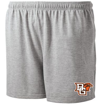 J2 Sport Bowling Green State University Shorts with Pocket, NCAA Cotton Collegiate Jersey Short, Grey