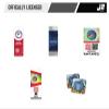 J2 Sport University of Michigan Shorts with Pocket, NCAA Cotton Wolverines Jersey Short, Grey view 3