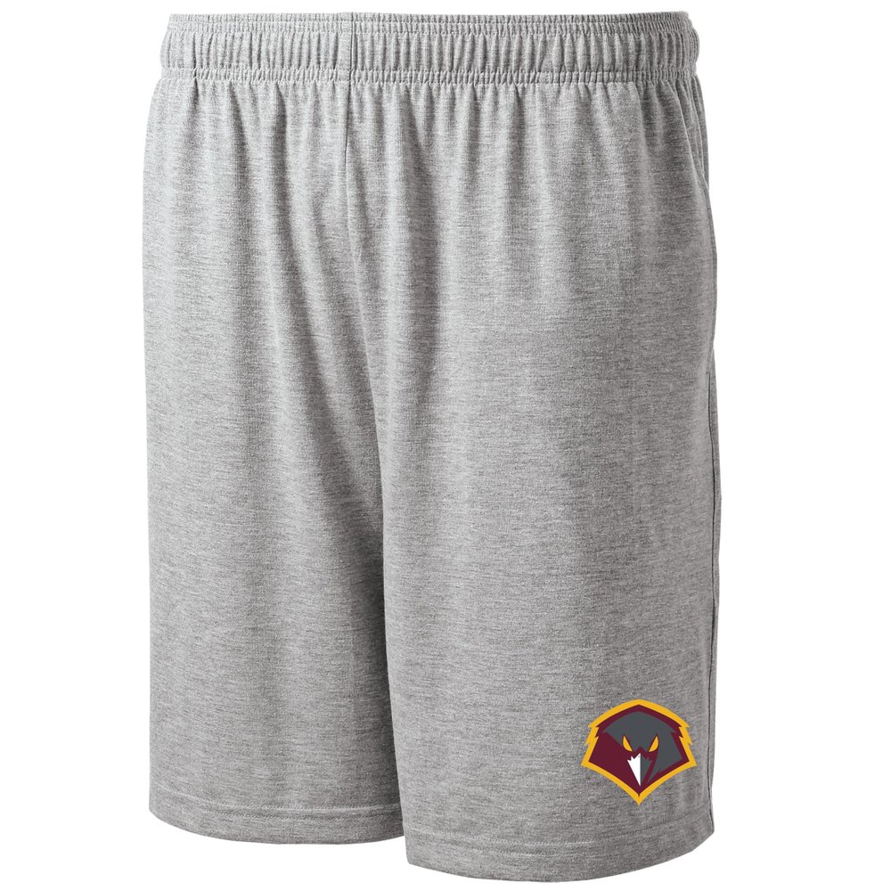 J2 Sport Charleston University Shorts with Pocket, NCAA Cotton Collegiate Jersey Short, Grey