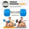 Portzon Weights Dumbbells Pink Colors Compatible with Set of 2 Neoprene/Rubber Dumbbells,1-15 LB, Anti-Slip, Anti-roll, Hex Shape view 3