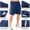 NORTHYARD Men's Athletic Running Shorts Gym Workout Shorts 7"/ 9"/ 5" Quick Dry Lightweight Sports Basketball Exercise Tennis Exercise DARKBLUE-9inch XL view 3