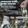 ROCKBROS Bike Bag Phone Mount Bag Bicycle Accessories Pouch, EVA Waterproof Bike Phone Holder Top Tube Front Frame Bag Handlebar Bags Compatible Phones Under 6.8 view 2