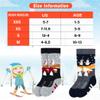Hylaea Merino Wool Ski Socks Kids, Knee-high Warm Thermal Snowboard Skating Socks for Toddler Boys and Girls Grey Blue XX-Small view 4
