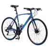 24 Speed Hybrid Bike Disc Brake 700C Road Bike for Men Women's City Bicycle (Light Blue) view 1