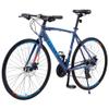 24 Speed Hybrid Bike Disc Brake 700C Road Bike for Men Women's City Bicycle (Light Blue) view 4