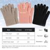 ORVINNER Kids Winter Gloves for Boys Girls, 3 Pairs Children Warm Wool Lined Gloves Toddler Thermal Knitted Mittens (Black/Light camel/Pink - Solid Color) view 4