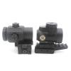 Tactical 3XG43 Magnifier Scope and Mini Red Dot Holographic Sight Optic Scope with Riser Mount Combo,Black view 4