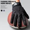 WVVOU Padded Football Gloves,Sticky Padded Receiver Gloves,Football Lineman Gloves view 3