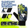 Shaz Soccer Goalkeeper Gloves for Kids Boys Children Youth,Funky Football Goalie Gloves Anti Slip 4mm Latex Palm with Strong Grip & Double Wrist Protection (Size 8 Suitable for Size M-L Adult) view 3