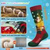 Hylaea Merino Wool Ski Socks Kids, Knee-high Warm Thermal Snowboard Skating Socks for Toddler Boys and Green Purple Pink Red X-Small view 2