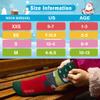 Hylaea Merino Wool Ski Socks Kids, Knee-high Warm Thermal Snowboard Skating Socks for Toddler Boys and Green Purple Pink Red X-Small view 4