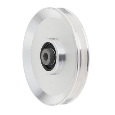 Colaxi Replacement Fitness Bearing Pulley Wheel Universal Wear Resistant CNC Machining Aluminium Alloy for Family Fitness, Business or Private Use, 120mm Silver