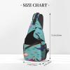 Manta Ray And Fish High Storage Capacity Chest Bag Diagonally Sling Backpack Crossbody Shoulder Bag For Men Women view 3