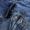 KIDSCOOL SPACE Boys Denim Jacket,Little Big Kids Simple Design Hooded Jean Coat,Mid Blue,10-11 Years view 2