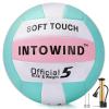 INTOWIND Volleyball Soft Touch Volleyballs Beach Volleyball Outdoor Indoor Volleyballs Beach Park Gym Games Training Official Size 5 view 1