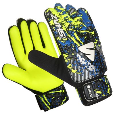 Shaz Soccer Goalkeeper Gloves for Kids Boys Children Youth,Funky Football Goalie Gloves Anti Slip 4mm Latex Palm with Strong Grip & Double Wrist Protection