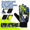 Shaz Soccer Goalkeeper Gloves for Kids Boys Children Youth,Funky Football Goalie Gloves Anti Slip 4mm Latex Palm with Strong Grip & Double Wrist Protection view 3