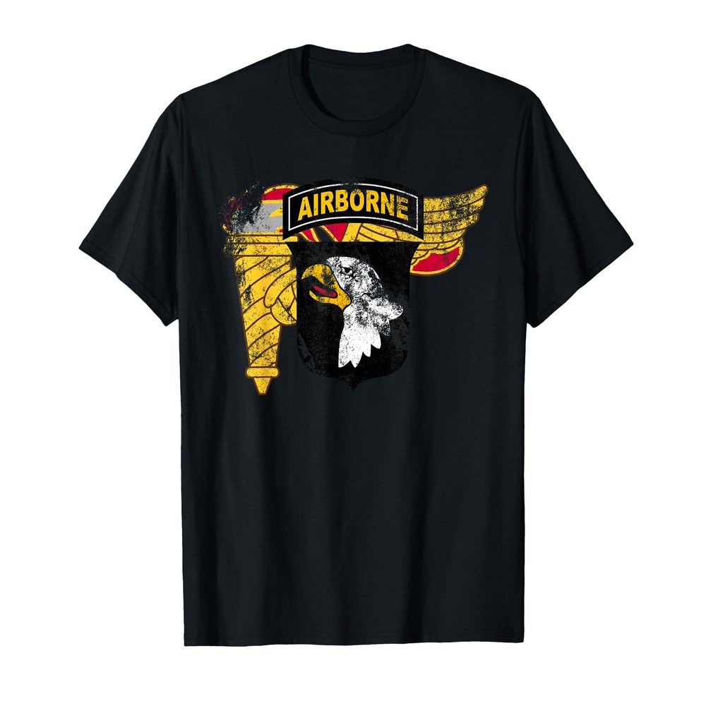 101st Airborne Patch - Pathfinder Badge vintage look T-Shirt