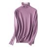 Autumn Winter Sweater Turtleneck Slim Fit Basic Pullovers Knit Tops Priming Womens Sweater Stretch Jumpers (Color : Light Purple, Size : L (55-63) kg) view 1