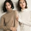 Autumn Winter Sweater Turtleneck Slim Fit Basic Pullovers Knit Tops Priming Womens Sweater Stretch Jumpers (Color : Light Purple, Size : L (55-63) kg) view 3