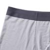 SWJGLITTR Men's Mid-Waist Ice Silk Underpants Breathable Seamless Boxer Briefs Deodorizing Underwear (Gray 3pc,4X-Large) view 2
