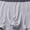 SWJGLITTR Men's Mid-Waist Ice Silk Underpants Breathable Seamless Boxer Briefs Deodorizing Underwear (Gray 3pc,4X-Large) view 3