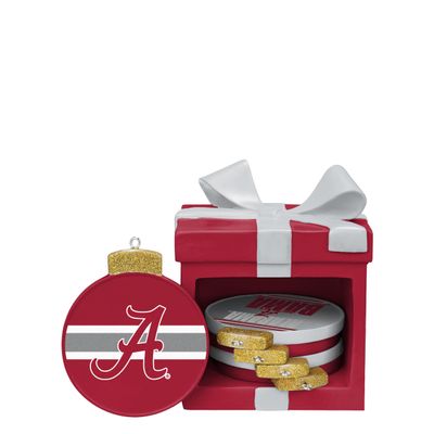FOCO Alabama Crimson Tide NCAA Box Coaster Set - 5 Pack