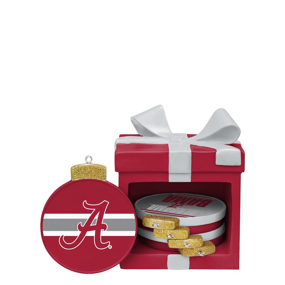 FOCO Alabama Crimson Tide NCAA Box Coaster Set - 5 Pack