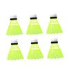 GOOHOCHY 6Pcs Yellow Nylon Badminton Shuttlecocks for Indoor and Outdoor Sports School Fitness Activities Durable and Lightweight Design view 1