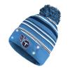 FOCO Tennessee Titans NFL Horizontal Stripe Light Up Beanie view 1