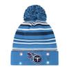 FOCO Tennessee Titans NFL Horizontal Stripe Light Up Beanie view 2
