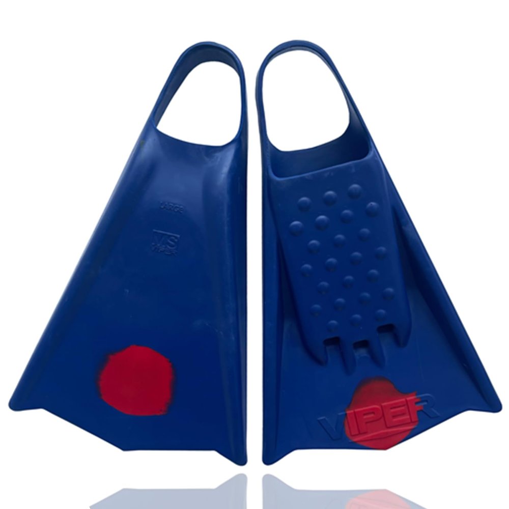 Mike Stewart Viper Swimfins - Royal Blue/Red-M