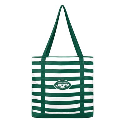 FOCO New York Jets NFL Team Stripe Canvas Tote Bag