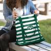 FOCO New York Jets NFL Team Stripe Canvas Tote Bag view 3