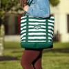 FOCO New York Jets NFL Team Stripe Canvas Tote Bag view 4