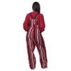 FOCO Oklahoma Sooners NCAA Womens Hyper Stripe Bib Overalls - M view 2
