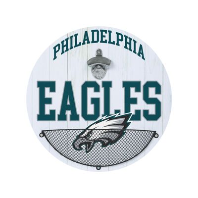 FOCO Philadelphia Eagles NFL Bottle Opener Cap Catcher Wall Sign
