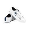 FOCO Dallas Cowboys NFL Womens Big Logo Low Top White Canvas Shoes - 8/L view 4