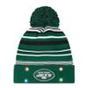 FOCO New York Jets NFL Horizontal Stripe Light Up Beanie view 2