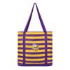 FOCO Minnesota Vikings NFL Team Stripe Canvas Tote Bag view 1