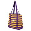 FOCO Minnesota Vikings NFL Team Stripe Canvas Tote Bag view 3