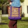 FOCO Minnesota Vikings NFL Team Stripe Canvas Tote Bag view 4