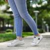 FOCO Las Vegas Raiders NFL Womens Big Logo Low Top White Canvas Shoes - 8/L view 3