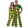 FOCO North Dakota State Bison NCAA Womens Plaid Bib Overalls - M view 3