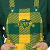 FOCO North Dakota State Bison NCAA Womens Plaid Bib Overalls - M view 4